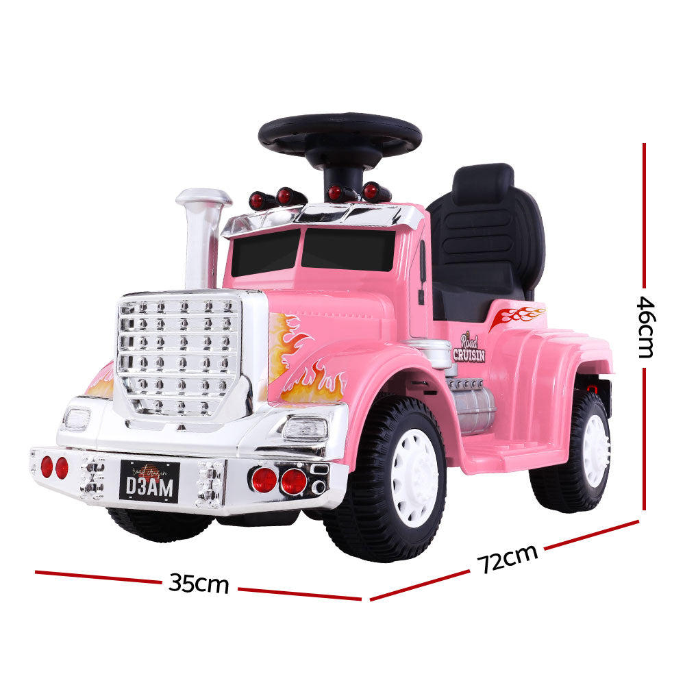 Rigo 6V Kids Electric Ride On Truck Pink