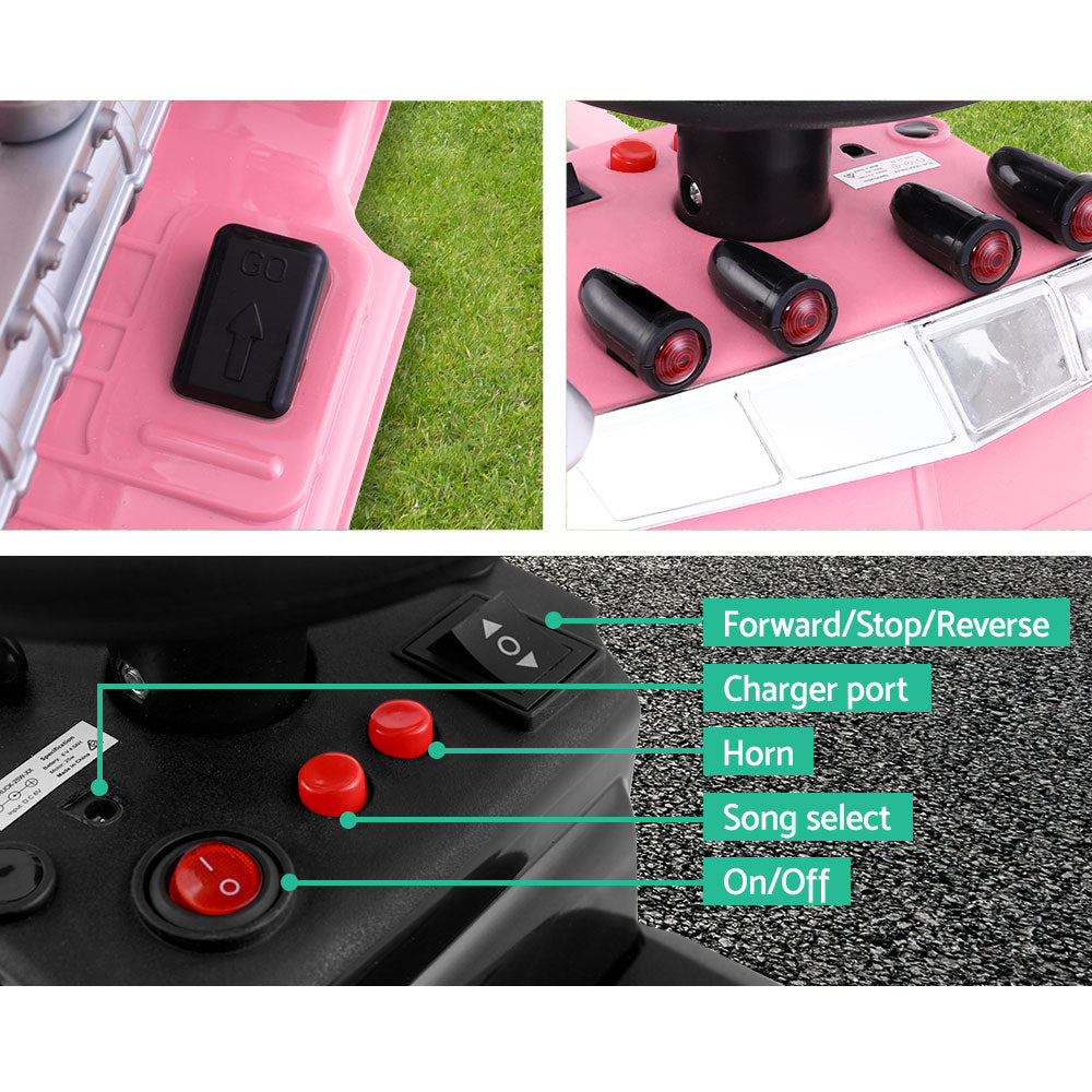 Rigo 6V Kids Electric Ride On Truck Pink