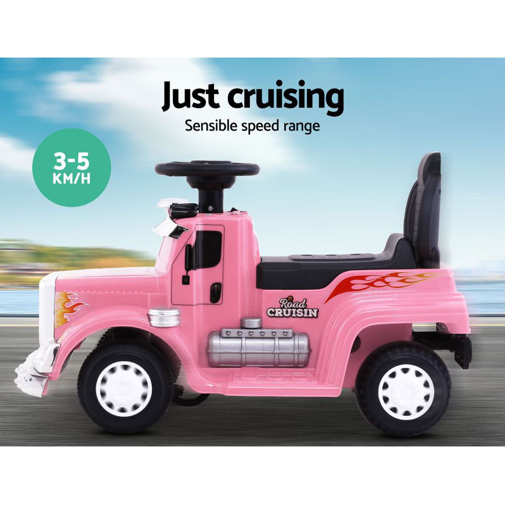 Rigo 6V Kids Electric Ride On Truck Pink