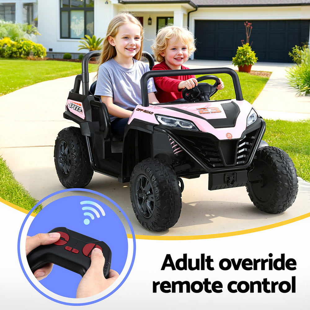 Rigo Kids Electric Ride On Car with Remote Control Pink