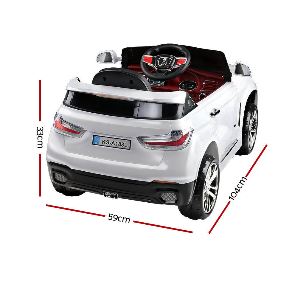 Rigo Kids Electric Ride-On SUV BMW X5-Inspired 6V White
