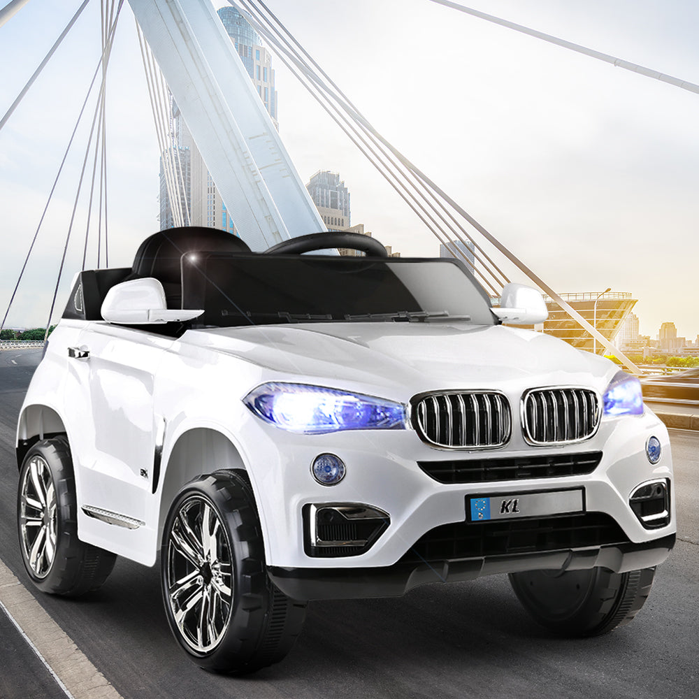 Rigo Kids Electric Ride-On SUV BMW X5-Inspired 6V White