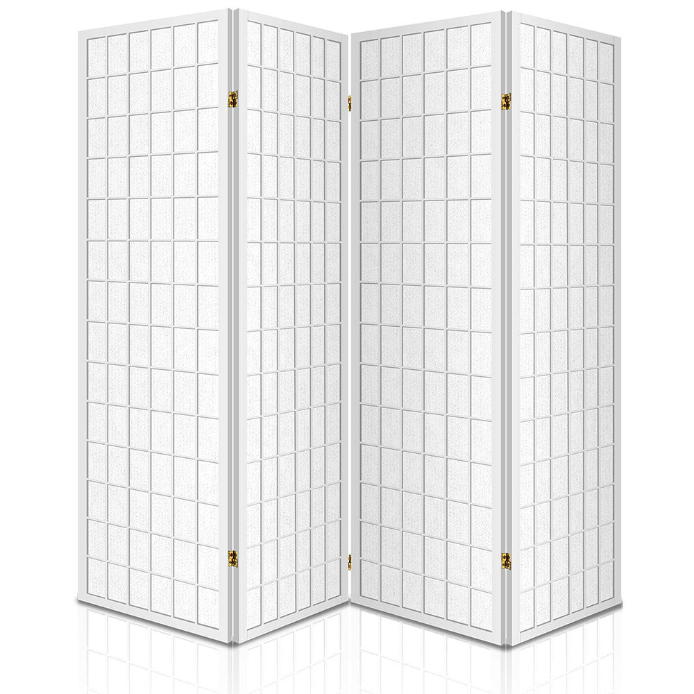 Oriental 4-Panel Room Divider 174x179cm White
