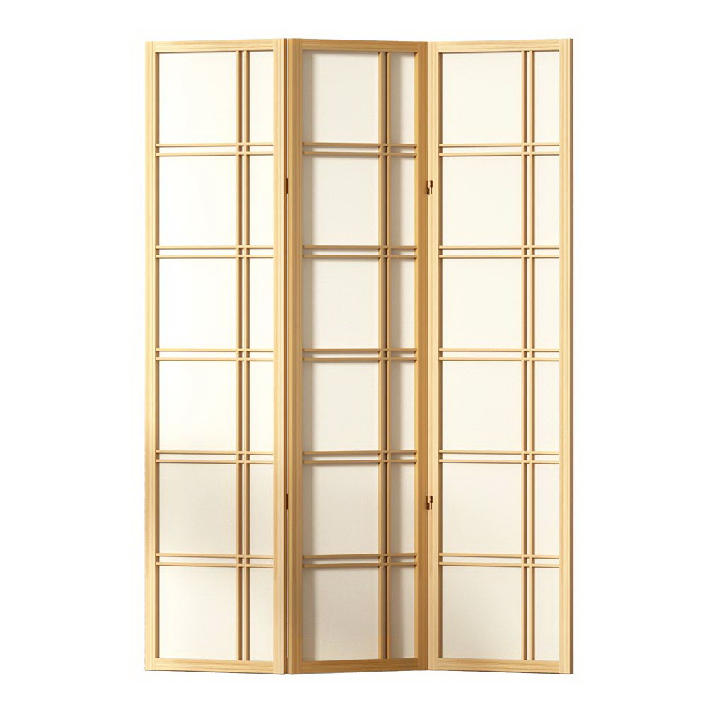 Nova 3-Panel Room Divider Screen Natural 132x179cm