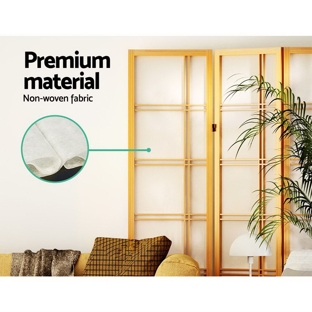 Nova 3-Panel Room Divider Screen Natural 132x179cm