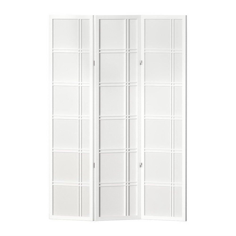 Nova 3-Panel Room Divider Screen White