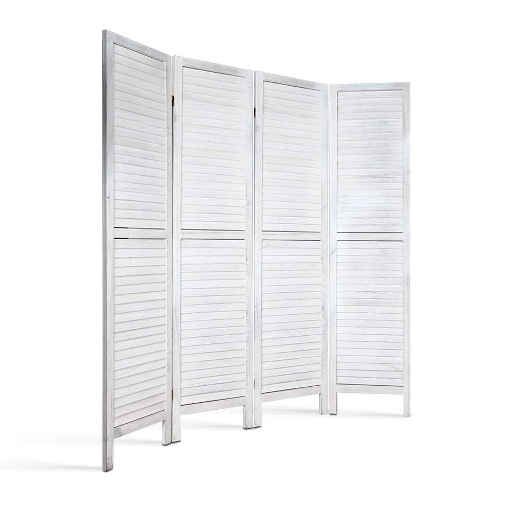 Artiss 4 Panel Room Divider Screen 163x170cm White