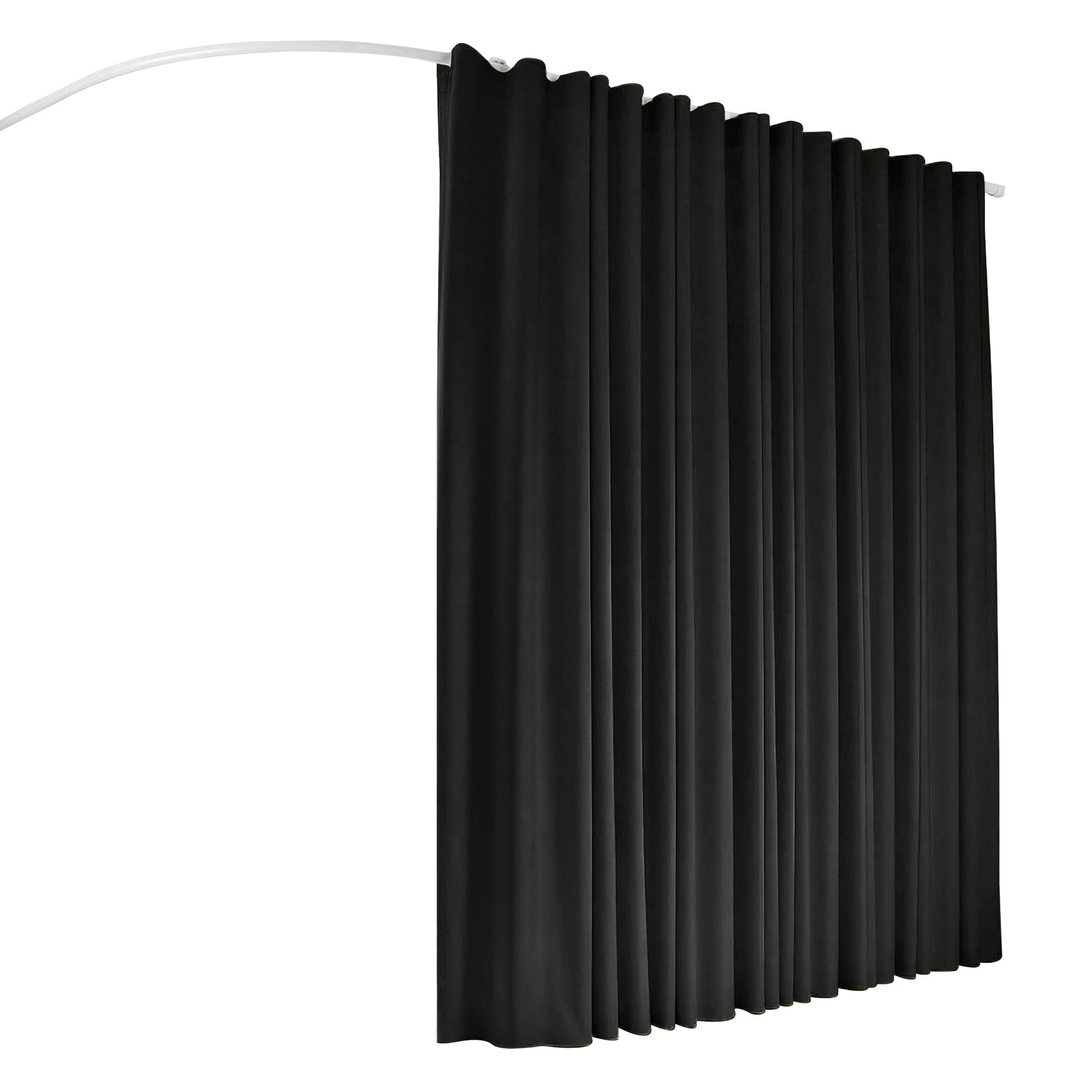 Artiss Room Divider Curtain Ceiling Mounted Track Sets Flexible Black