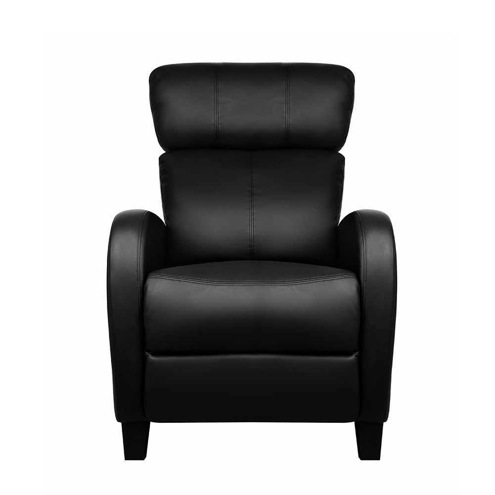 Artiss Reclining Armchair PU Leather Black