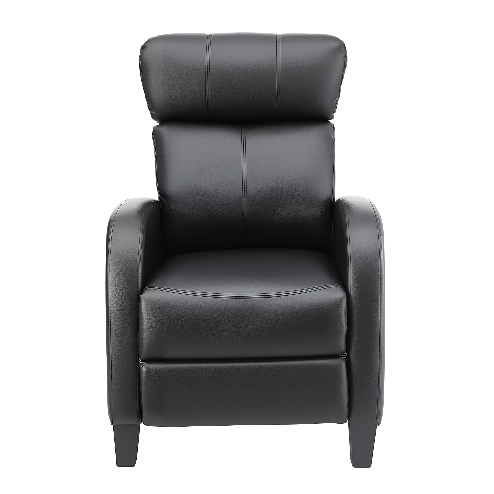Artiss Massage Recliner Chair Small Recliner Sofa for Adults PU Leather Black