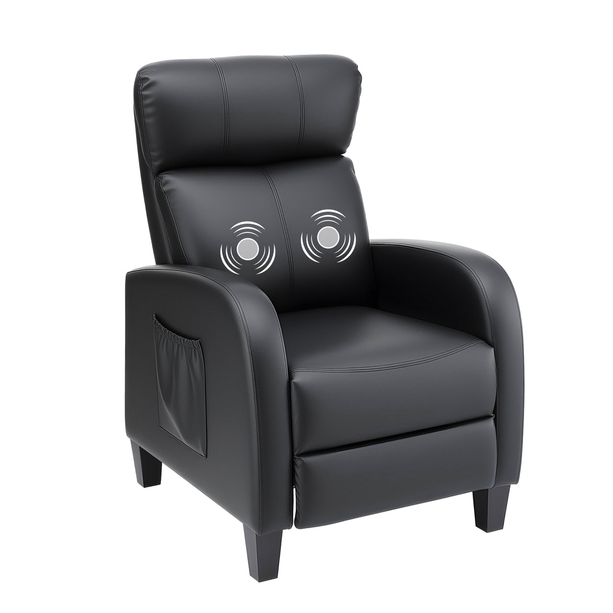Artiss Massage Recliner Chair PU Leather Black