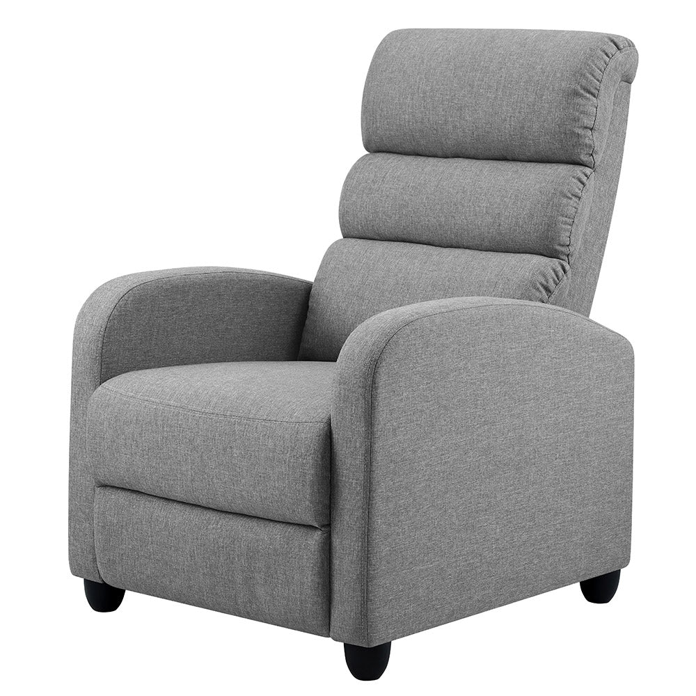 Bolivia Recliner Armchair Grey Fabric