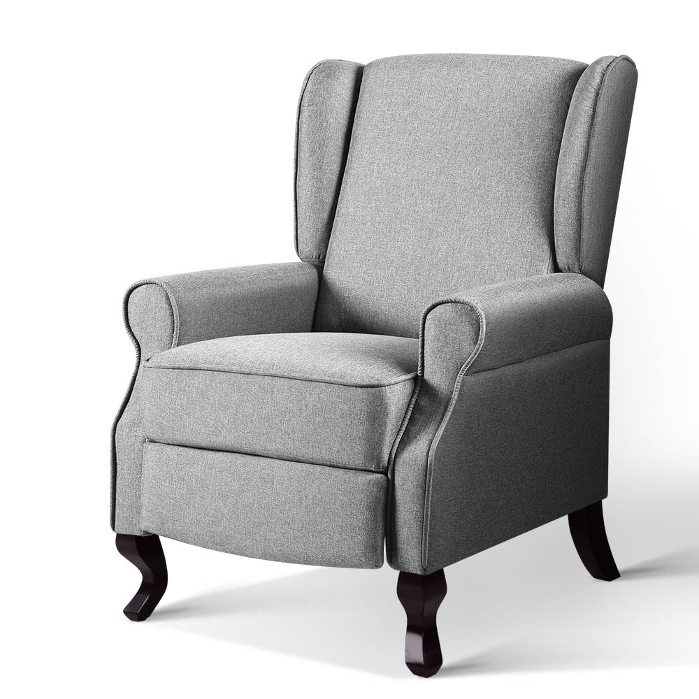 Domini Recliner Armchair Grey Fabric