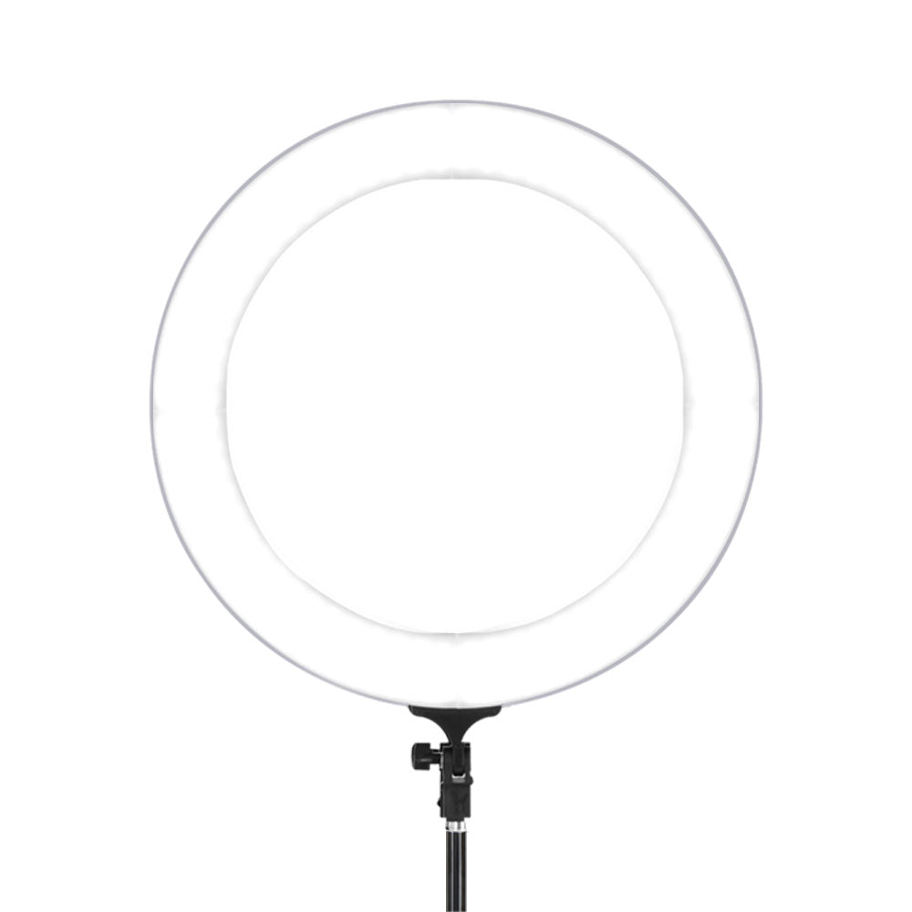 Embellir 19" LED Ring Light Tripod Stand Silver