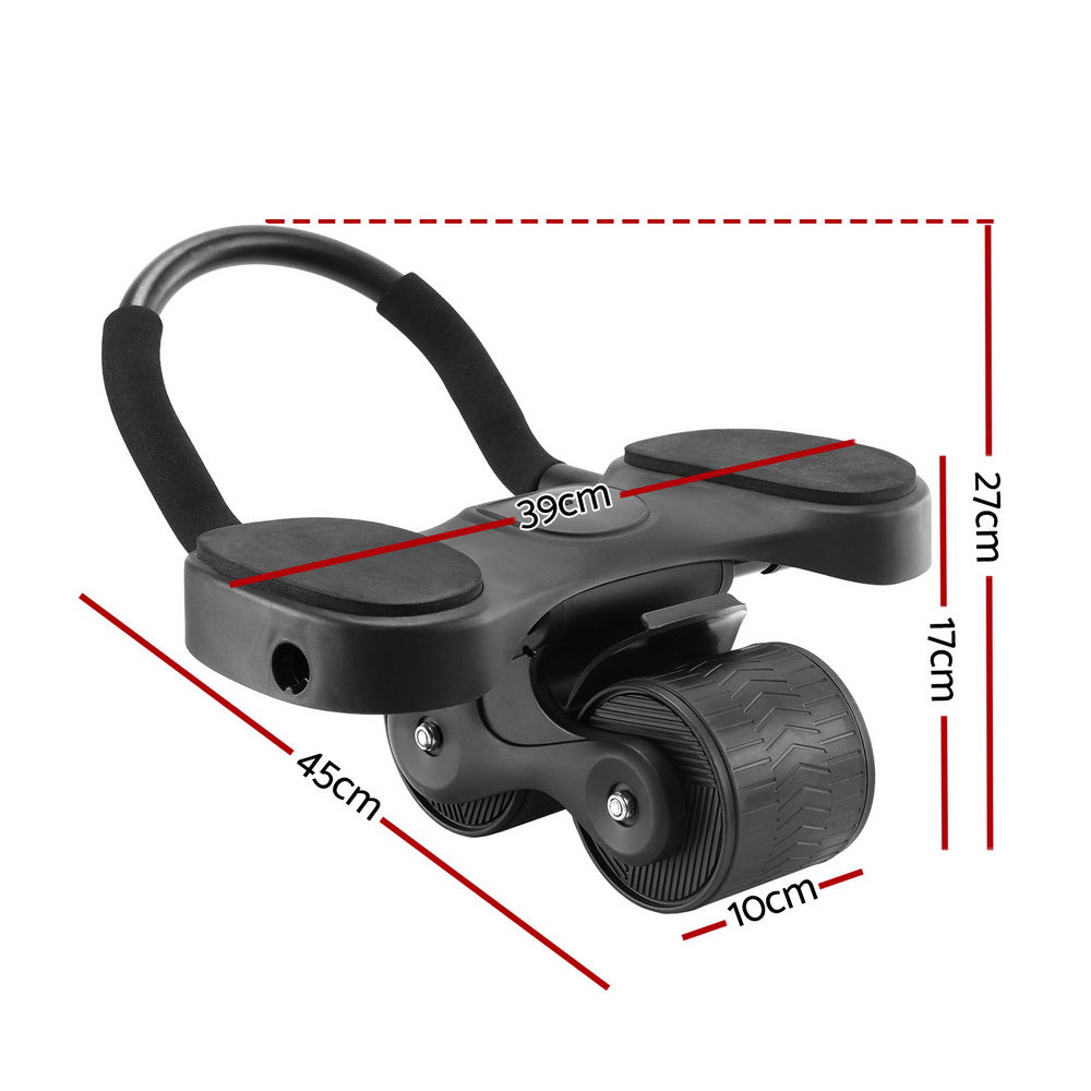 Everfit Ab Roller Automatic Rebound Core Exercise Wheel Home Gym