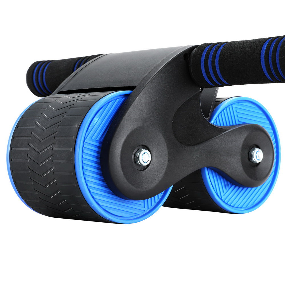 Everfit Ab Roller Automatic Rebound Blue Home Gym Equipment