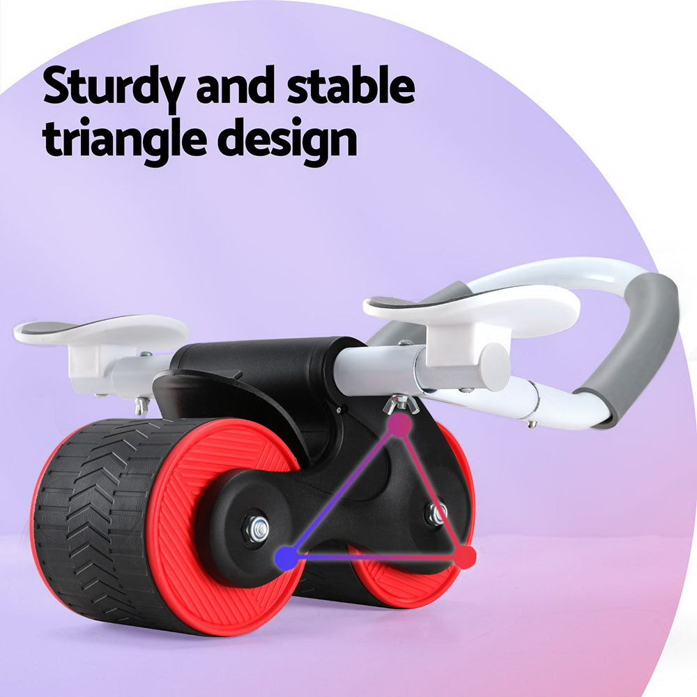 Everfit Ab Roller Automatic Rebound Wheel with Knee Pad