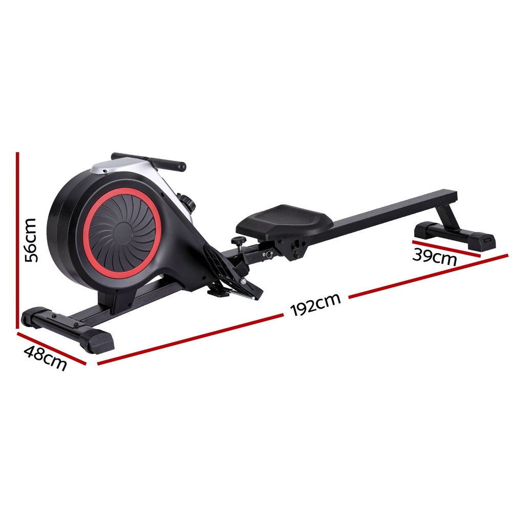 Everfit Foldable Magnetic Rowing Machine 16 Levels Gym Cardio
