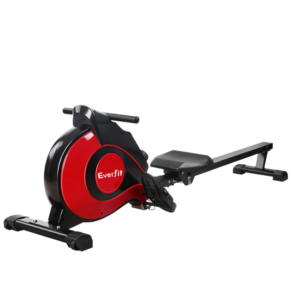 Everfit Magnetic Rowing Machine Home Gym Cardio Red