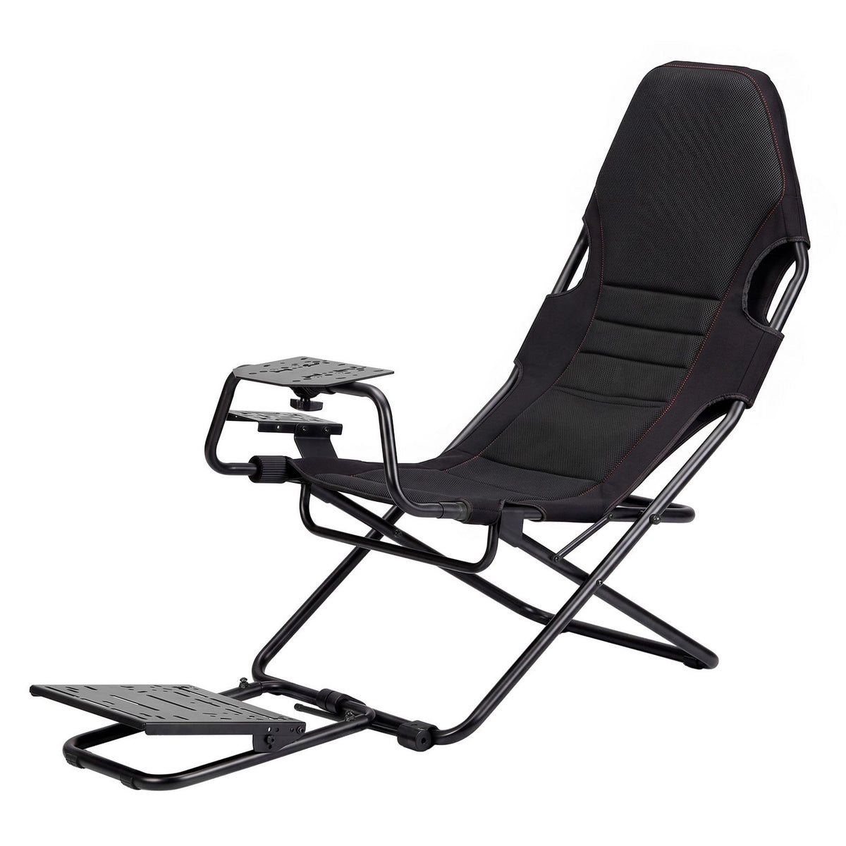 Artiss Steel Foldable Racing Simulator Cockpit Seat Wheel Stand Gear Shifter Mount Black