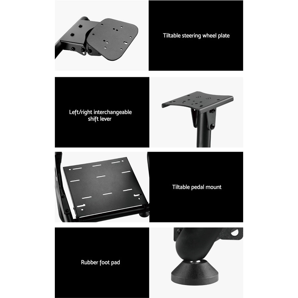Artiss Racing Simulator Cockpit Adjustable Black/Red