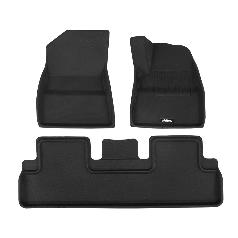 Weisshorn Tesla Model 3 Car Floor Mats Rubber Black