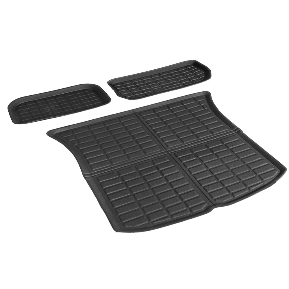 Model Y 2021-2024 Rear Front Cargo Trunk Mat Set Black