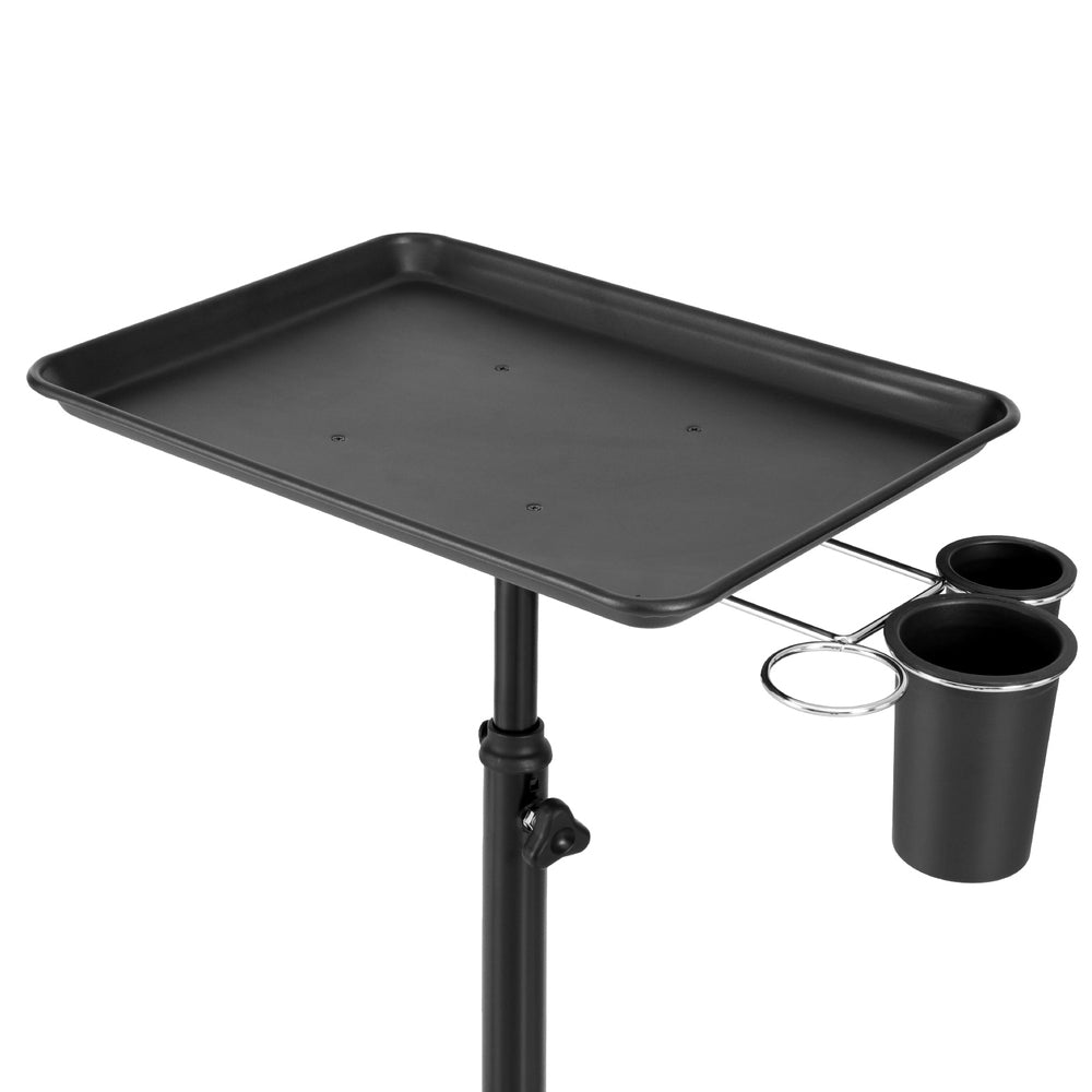 Embellir Salon Trolley 5-Wheel Adjustable Black Hairdressing Cart