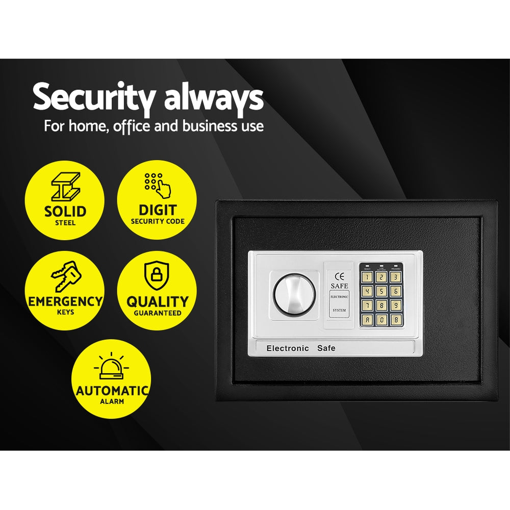 UL-TECH 16L Digital Security Safe Box Black