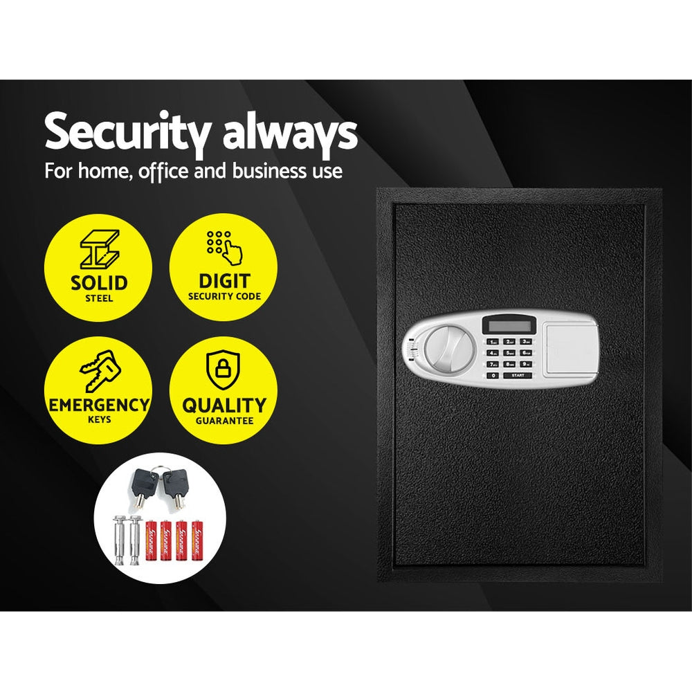 BLI 50cm Security Safe Box LCD Display Black