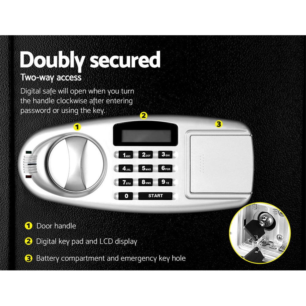 BLI 50cm Security Safe Box LCD Display Black