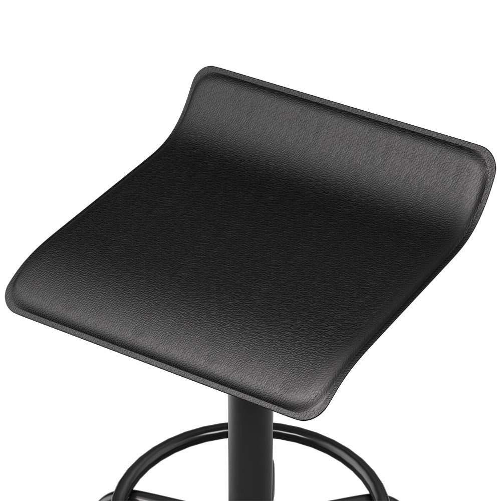 Square Swivel Salon Stool Black Adjustable