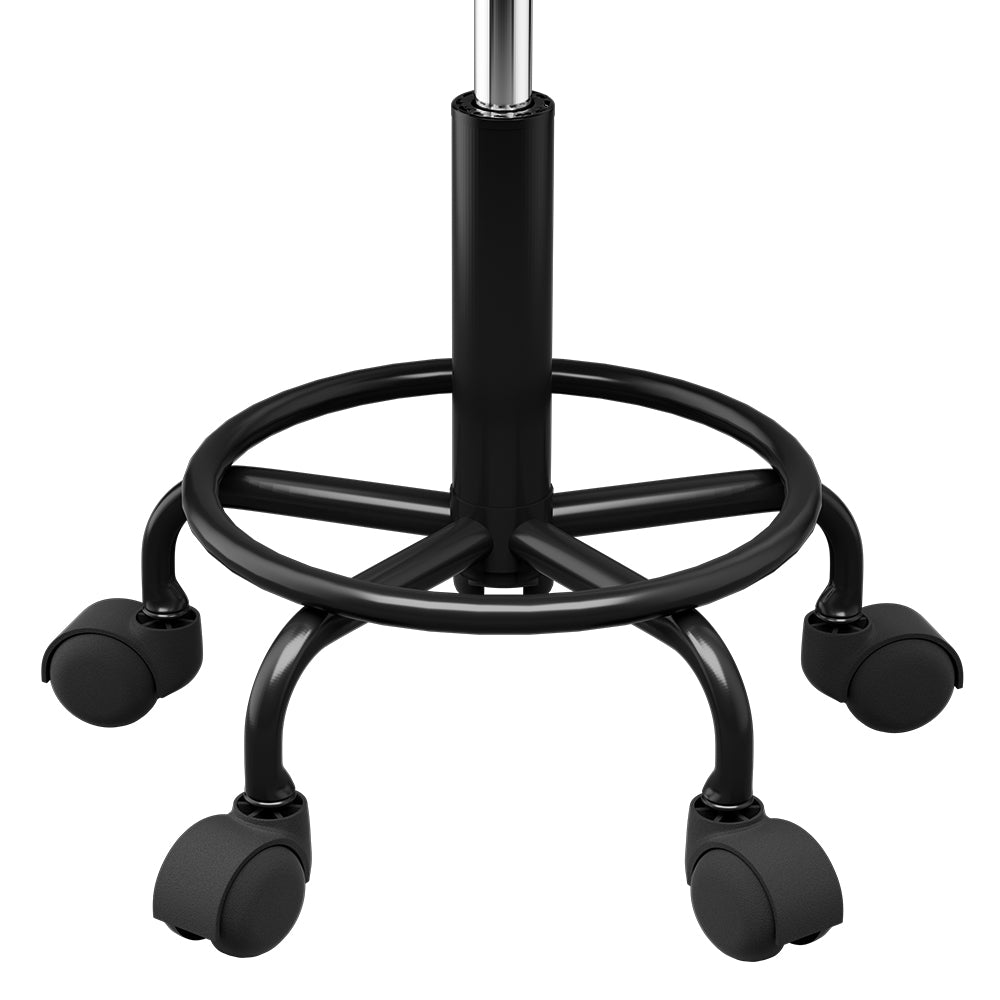 Square Swivel Salon Stool Black Adjustable