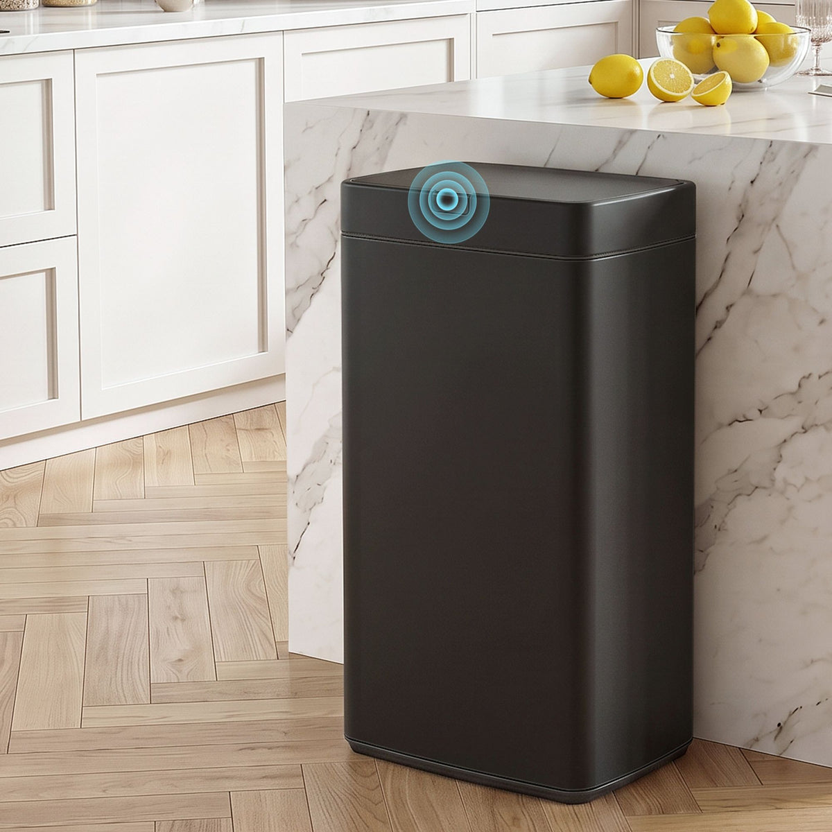 Devanti 45L Automatic Motion Sensor Rubbish Bin Black