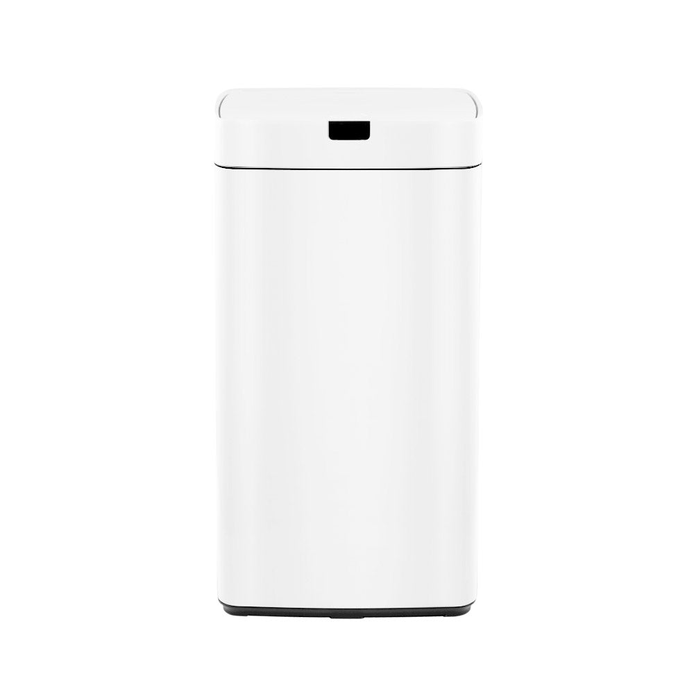 Devanti 45L Motion Sensor Rubbish Bin Automatic White