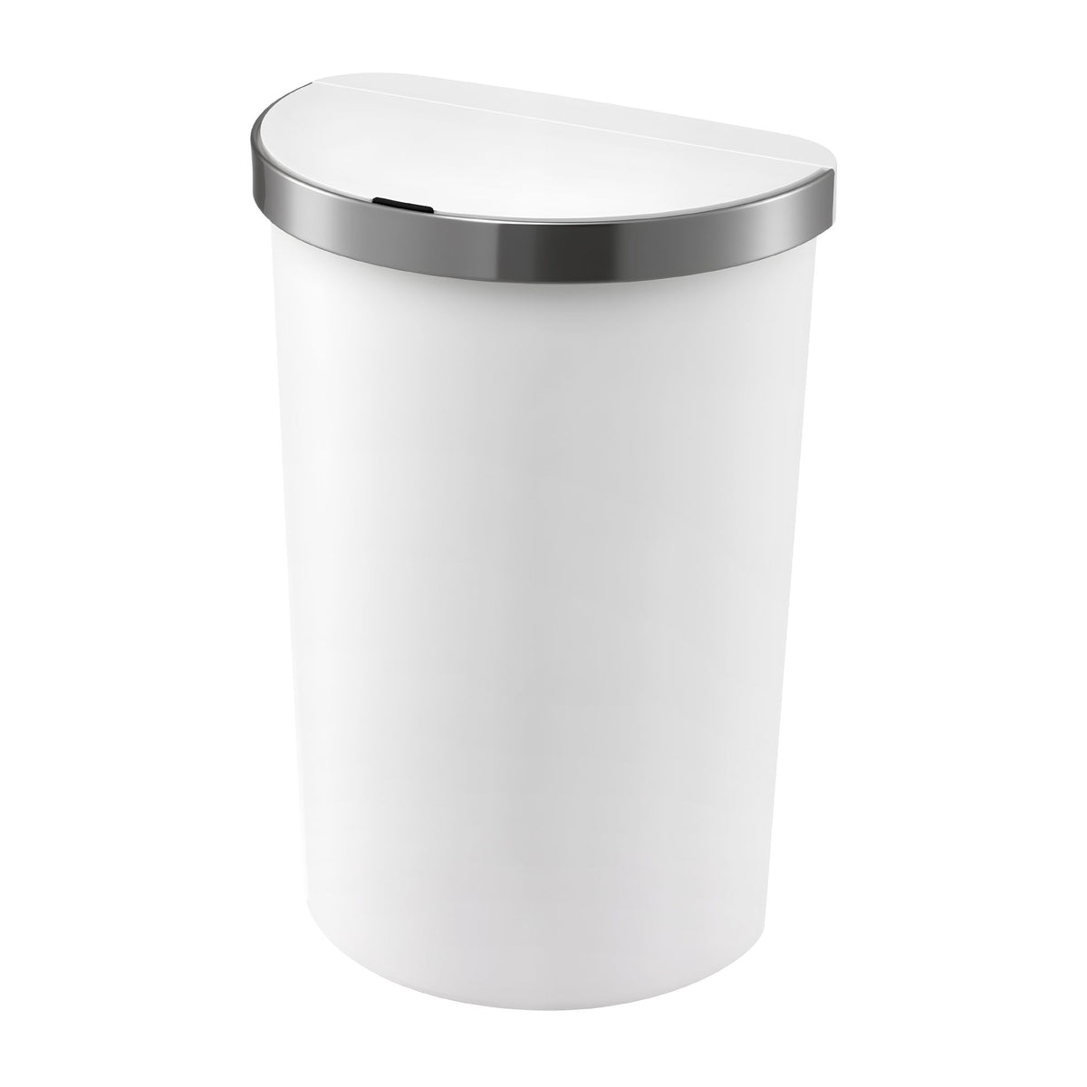 Devanti 50L Motion Sensor Kitchen Bin D-Shape White