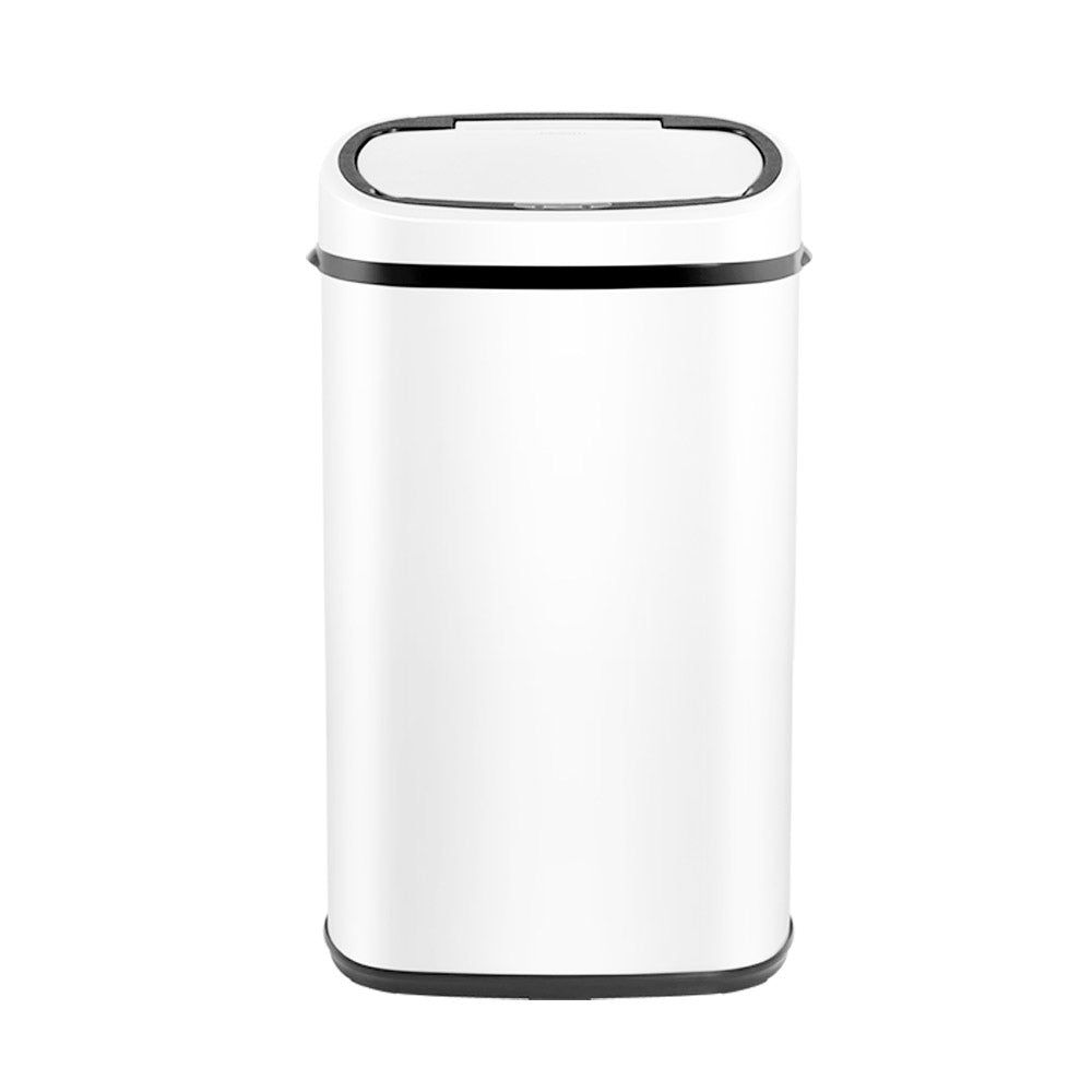 Devanti 58L Motion Sensor Bin Automatic White