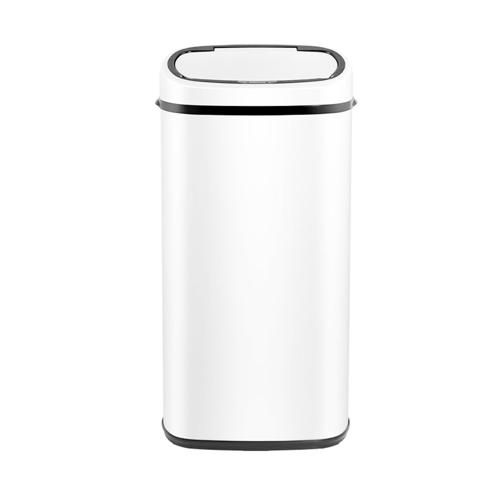 Devanti 68L Motion Sensor Rubbish Bin Automatic White