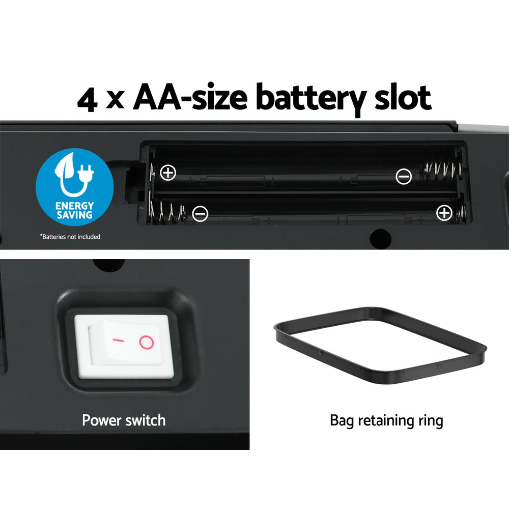 Devanti 70L Motion Sensor Bin Dual Compartment Silver