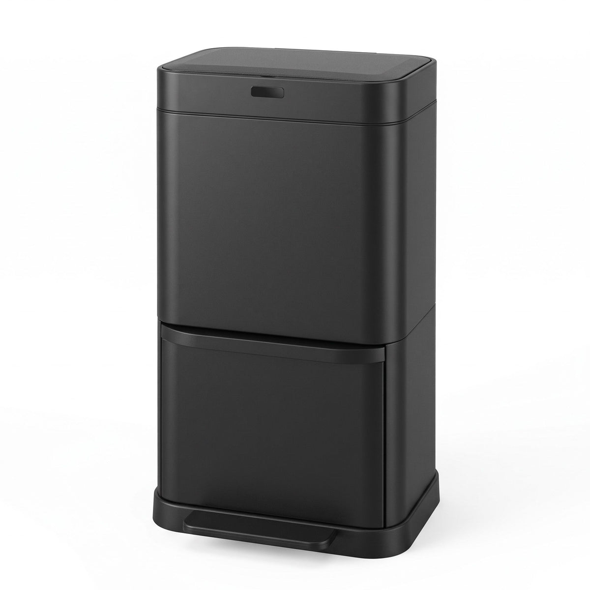 Devanti 70L Motion Sensor Recycling Pedal Bin Black