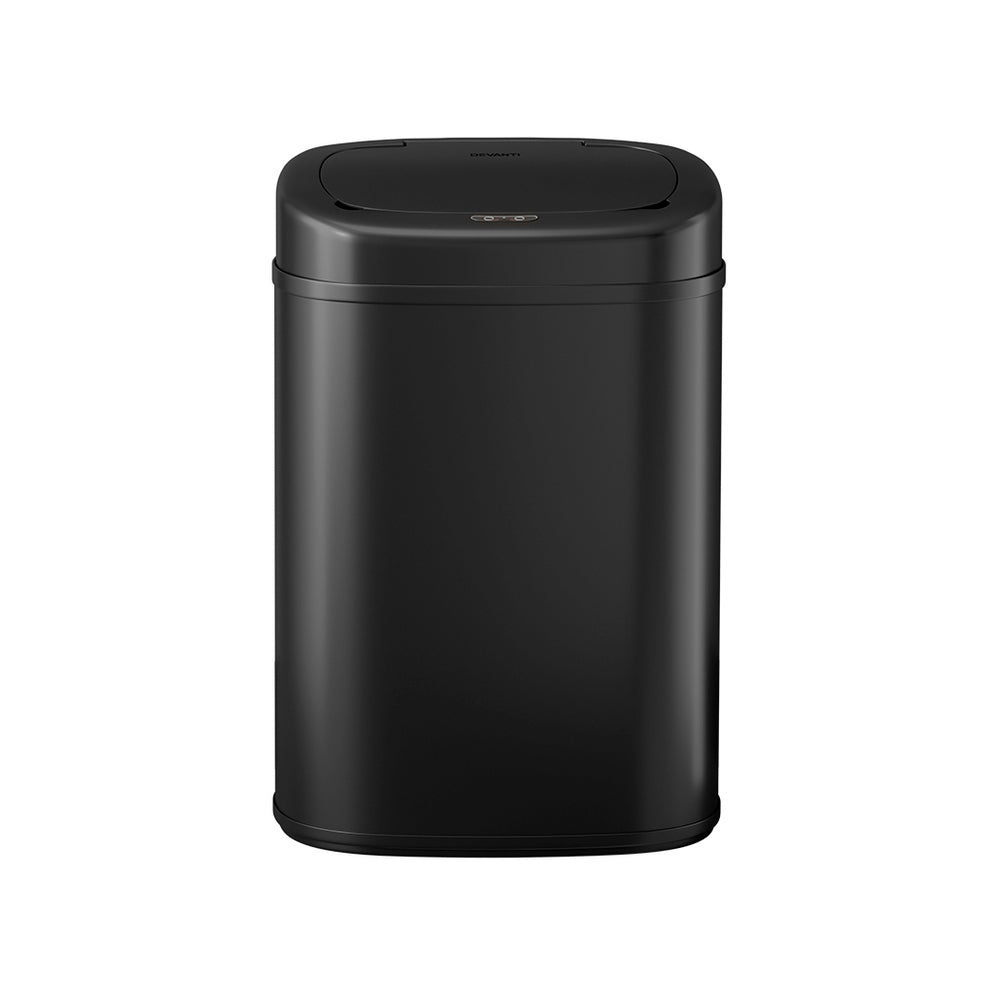 Devanti 82L Motion Sensor Bin Automatic Black