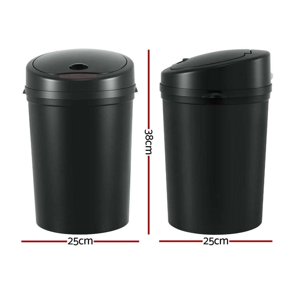 Devanti 9L Motion Sensor Bin Automatic Black