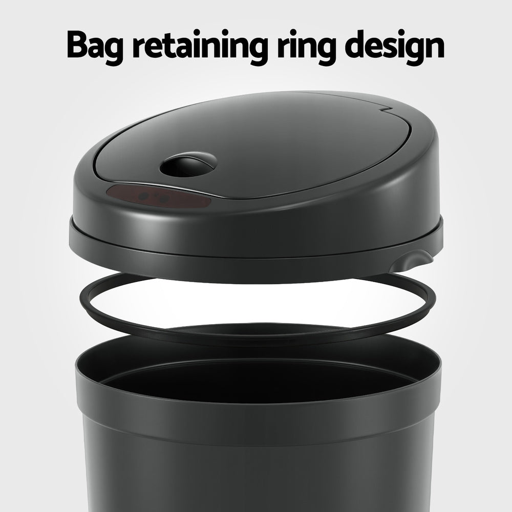 Devanti 9L Motion Sensor Bin Automatic Black
