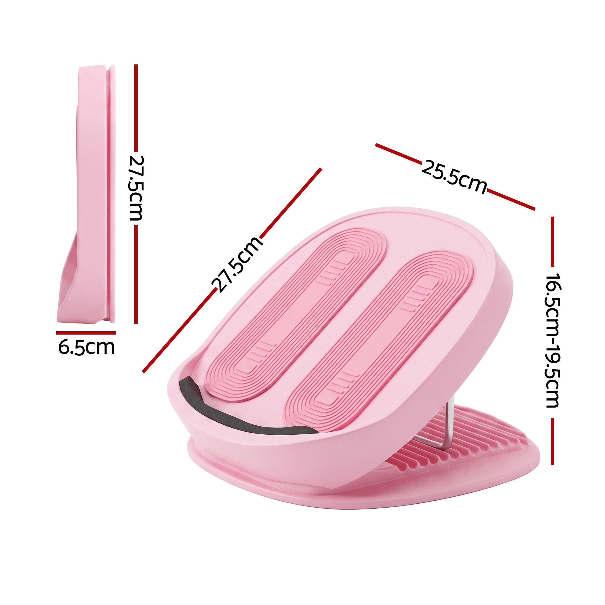 Everfit Slant Board, Balance Board, 14-Level Adjustable Incline Calf Stretcher for Stretching, Squats and Home Fitness Pink