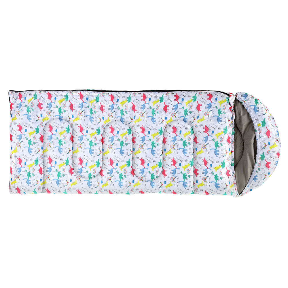 Weisshorn Kids Sleeping Bag 180cm Thermal Camping White
