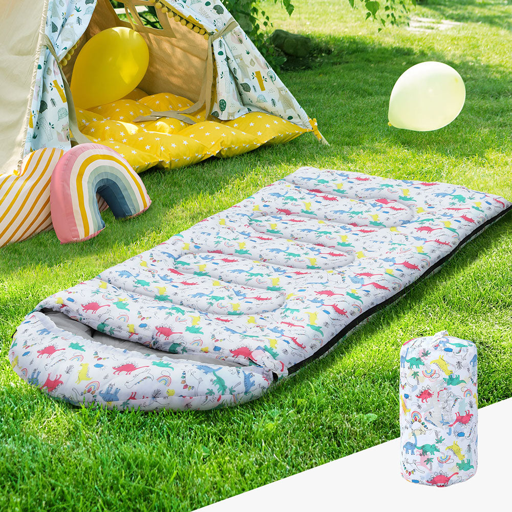 Weisshorn Kids Sleeping Bag 180cm Thermal Camping White