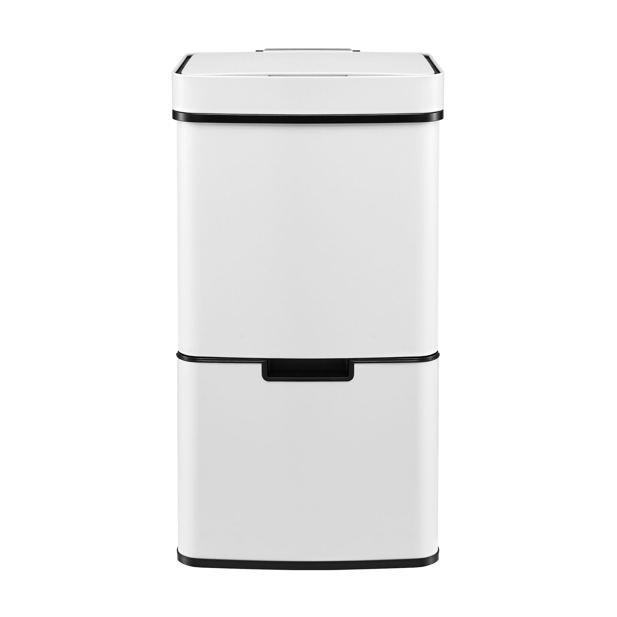 Devanti 72L Sensor Bin Rubbish Bins 4-in-1 Compartment Stainless Steel Trash Can White
