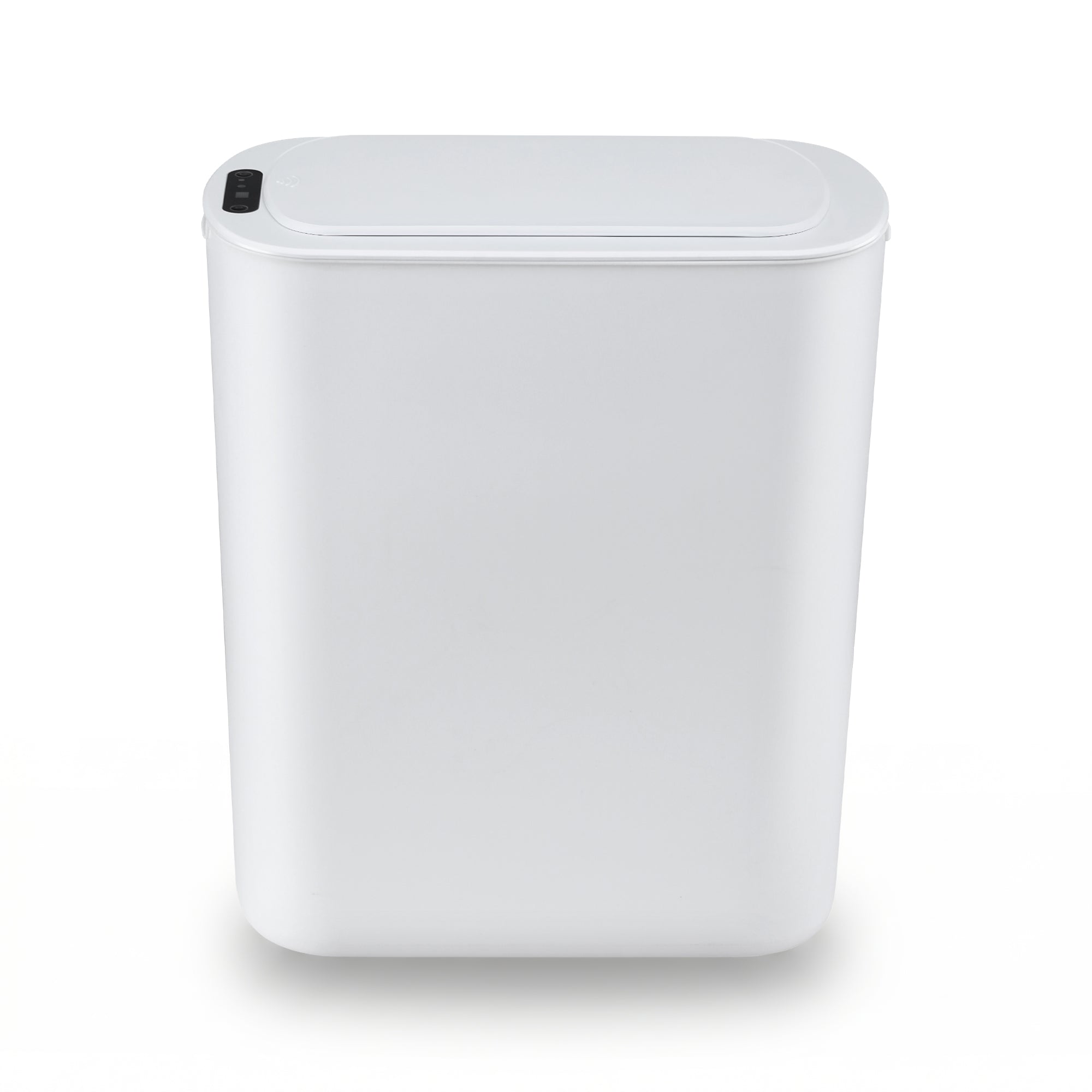 Devanti Automatic Trash Bin with Lid 25L Motion Sensor Kitchen Bin Touchless Garbage Can Plastic Slim Rubbish Bin with Liner Holder for Kitchen, Home, Office, White