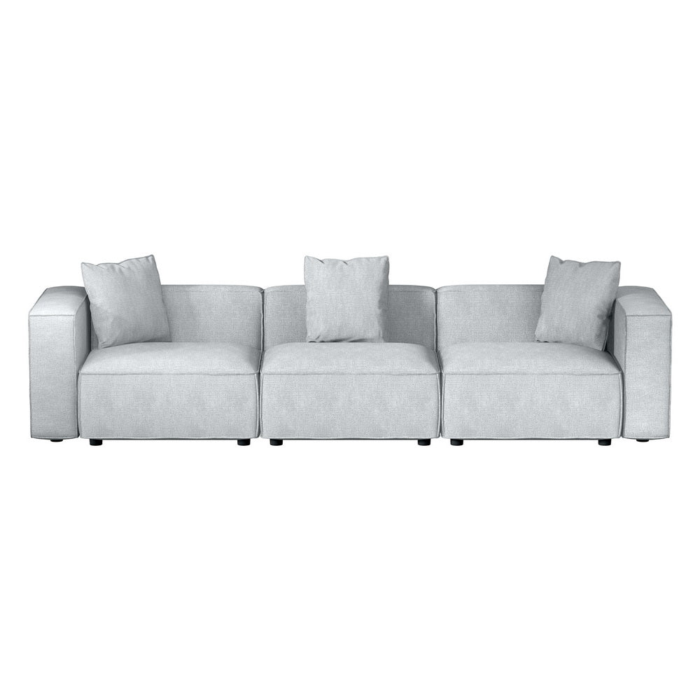 Alvin 3-Seater Modular Sofa Chaise Grey