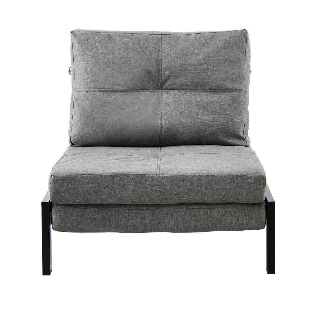 Artiss Convertible Sofa Bed Recliner Chair Grey